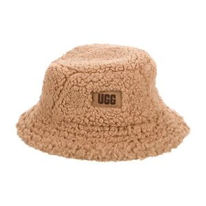 UGG Cozy Tan Sherpa Bucket Hat